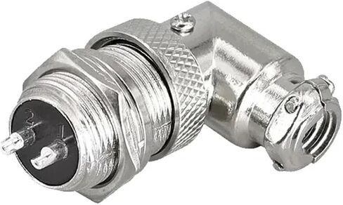 Socket Elbow GX16-2PIN 3PIN 4PIN 5PIN 6PIN 7PIN 8PIN 9PIN موصل الزاوية اليمنى 90 DEGREE (GX16-8PIN) in Saudi Arabia
