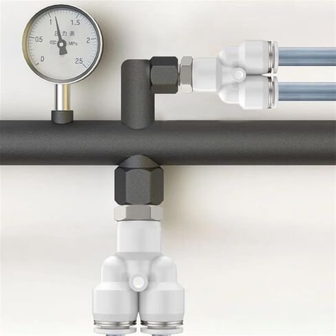Pneumatic Threaded Connector Quick Release Pipe Fittings PX BSPT 1/4 1/8 1/2 Thread Hose Fitting 6/8/10mm Pneumatic Accessories(6-M5) in Saudi Arabia