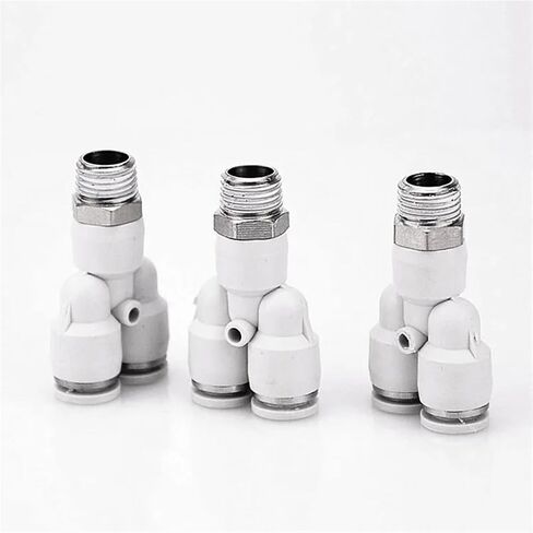Pneumatic Threaded Connector Quick Release Pipe Fittings PX BSPT 1/4 1/8 1/2 Thread Hose Fitting 6/8/10mm Pneumatic Accessories(6-M5) in Saudi Arabia