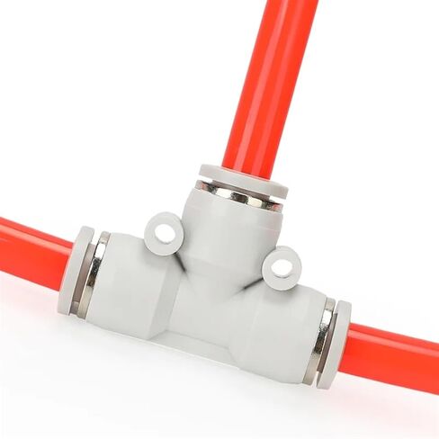 White Mounting Tube Quick Straight Pneumatic Air Duct Coupling Pu 04 06 08 10 12 14 16PU Pneumatic Components(PY,10) in Saudi Arabia