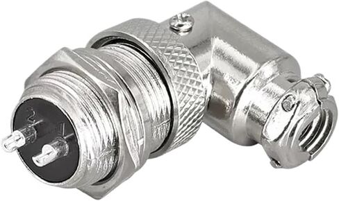 Socket Elbow GX16-2PIN 3PIN 4PIN 5PIN 6PIN 7PIN 8PIN 9PIN موصل الزاوية اليمنى 90 DEGREE (GX16-8PIN) in Saudi Arabia