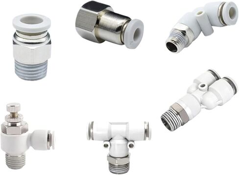 10PCS PC/PCF/PL/SL White Type Air Hose Rapidities Pipe Quick Release Pneumatic Fitting 1/4 1/8 3/8 1/2(12-03,SL) in Saudi Arabia