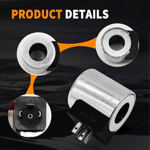 3000249 Solenoid Valve Co-il 24V, Compatible with Hydac 24DG-40-1836 Compatible with Volvo Paver ABG2820, ABG325, ABG3870, ABG5770, ABG5820 HZGladoo in Saudi Arabia