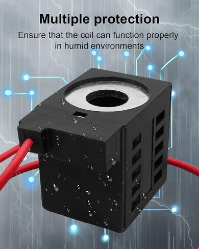 Solenoid Coil Replace 10226-14, 12V DC,16W Single Lead Wire Fit for Valve Stem Series 08 80 88 98, Hydraulic Power Unit Lift Dump in Saudi Arabia