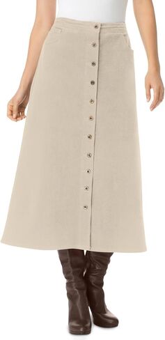 Woman Within Plus Size Corduroy Skirt in Kuwait