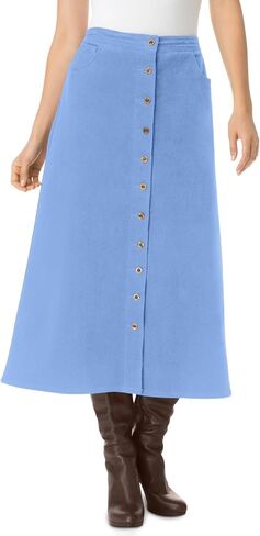 Woman Within Plus Size Corduroy Skirt in Kuwait