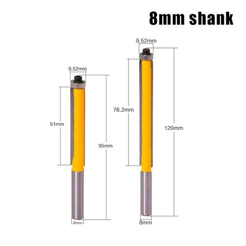 2 بوصة تتدفق بتنغ مع تحمل الخشب 8 ملم النمط النمط بت تنجستن كربيد 1pcs (الحجم: رقم 1) in Kuwait