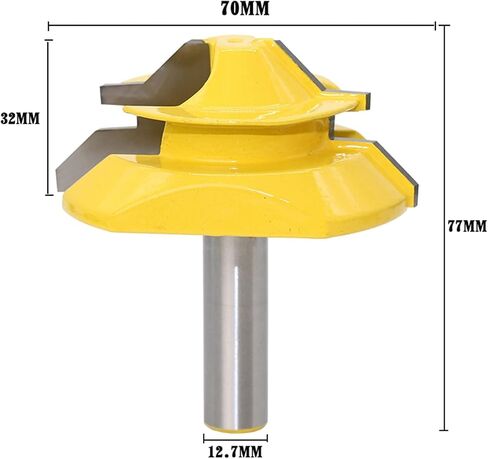 Shank 45 Degree Large Lock Miter Bits Tenon for Woodworking Tools 1Pcs in Saudi Arabia