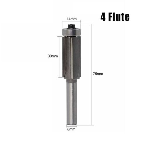 4 فلاوت تحمل تقليم بتات مع 8 مم شانك 1pcs in Kuwait