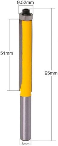 Pattern Flush Trim Bit 1/4 8MM Shank Wood Working Tools 1Pcs ( Size : 130mm ) in Saudi Arabia