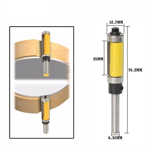 1/4 شانك نمط تدفق القطع بت 2-1/2 قاطع الجزء السفلي المحمل 1pcs in Kuwait