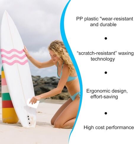 مجموعة مشط شمع التزلج على الأمواج - 3pack surfboard screpin comb ومزيل شمع الأمواج in Kuwait