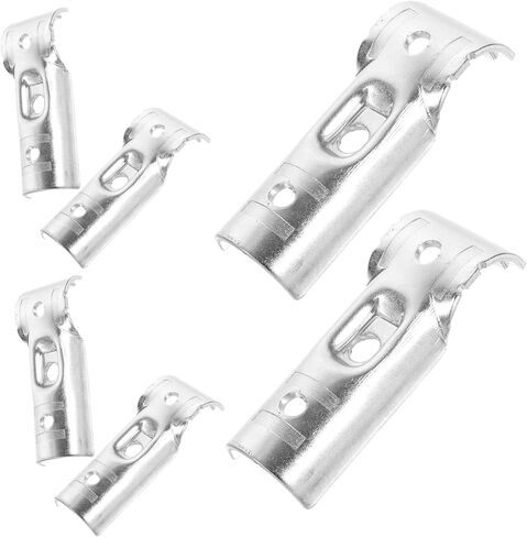 Pretyzoom 6pcs مشابك السكك الحديدية نهاية الخدمة الثقيلة لسلسلة رابط السياج الموصلات القطب الصلب الكربوني in Saudi Arabia