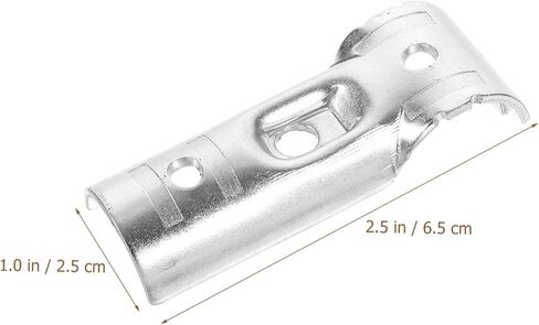 Pretyzoom 6pcs مشابك السكك الحديدية نهاية الخدمة الثقيلة لسلسلة رابط السياج الموصلات القطب الصلب الكربوني in Saudi Arabia