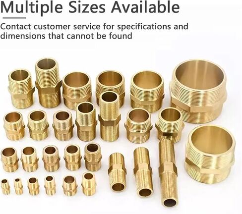 Brass Tube Fitting Male Thread 1/8" 1/4" 3/8" 1/2" 3/4" 1" BSPT Quick Adapter Coupler Connector For Water Oil Gas Air Fitting(1l8 to 3l8) in Saudi Arabia