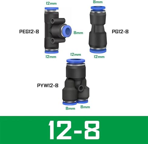 Pneumatic Air Hose Fittings High Pressure Fitting Pipe Connector PEG/PYW/PG Different Diameter PG6-4 PEG6-4(6-4,PEG) in Saudi Arabia
