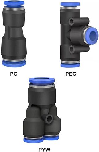 Pneumatic Air Hose Fittings High Pressure Fitting Pipe Connector PEG/PYW/PG Different Diameter PG6-4 PEG6-4(6-4,PEG) in Saudi Arabia