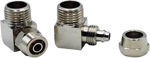 PL OD4 6 8 10 12mm النحاس التركيبة الهوائية الخيط الذكور 1/8 1/4 3/8 1/2 موصل المسمار السريع المسمار السريع تويست (KPL10-04،1PCS) in Saudi Arabia