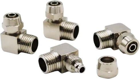 PL OD4 6 8 10 12mm النحاس التركيبة الهوائية الخيط الذكور 1/8 1/4 3/8 1/2 موصل المسمار السريع المسمار السريع تويست (KPL10-04،1PCS) in Saudi Arabia