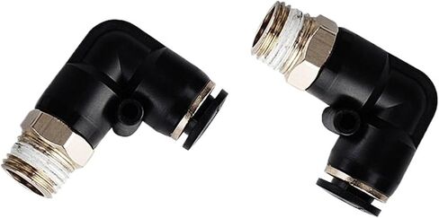 Tracheal joint copper PL thread quick connector 6-01 8-02 10-03 12-04 pure copper elbow L type(PL6-04) in Saudi Arabia