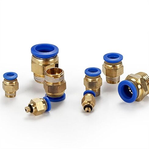 Pneumatic Connectors PC Thread Fitting 4mm 6mm 8mm 10mm Hose Connector PT 1/4 1/8 1/2 Quick Release Connector Pneumatic Parts(6-02) in Saudi Arabia