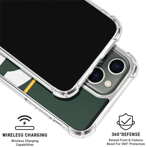Skinit Clear Phone Case Compatible with iPhone 15 Pro Max - Officially Licensed NFL Green Bay Packers Zone Block Design in Saudi Arabia