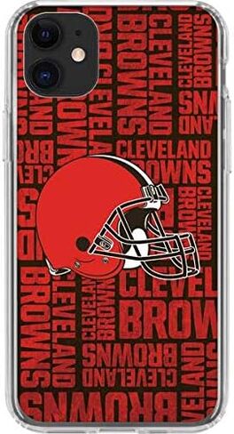 Skinit Clear Phone Case Compatible with iPhone 11 - Officially Licensed NFL Cleveland Browns - Blast Design in Saudi Arabia