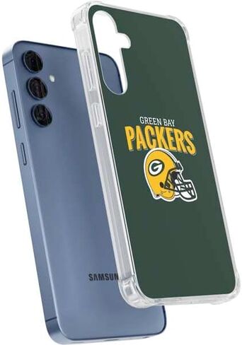 Skinit Clear Phone Case متوافق مع Galaxy S24 - تصميم خوذة NFL Green Bay Packers المرخص رسميًا in Saudi Arabia