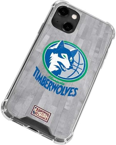 Skinit Clear Phone Case متوافق مع iPhone 14 - تصميم NBA Minnesota Timberwolves الصلب المرخص رسميًا in Saudi Arabia