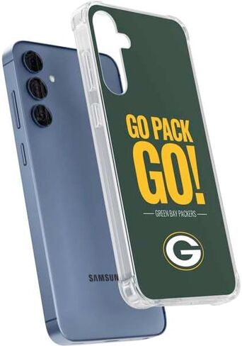 Skinit Clear Phone Case Compatible with Galaxy S24 - Officially Licensed NFL Green Bay Packers Team Motto Design in Saudi Arabia