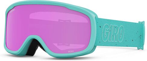 Giro Moxie Ski Goggles - Snowboard Goggles for Women & Youth - Glaze Blue Mica Strap with Amber Pink & Yellow Lenses in Saudi Arabia