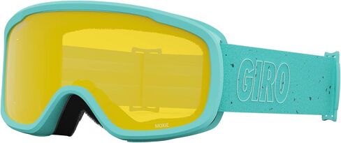 Giro Moxie Ski Goggles - Snowboard Goggles for Women & Youth - Glaze Blue Mica Strap with Amber Pink & Yellow Lenses in Saudi Arabia
