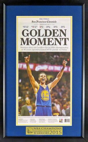 Golden State Warriors 2015 NBA Championship Newspaper Pressing (Ft. Curry) in Kuwait