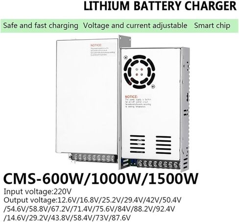 مزود الطاقة 12V 24V 36V 48V 60V 72V 67.2V 84V 88.2V 92.4V تيار الجهد القابل للتعديل (75.6V-1500W) in Saudi Arabia