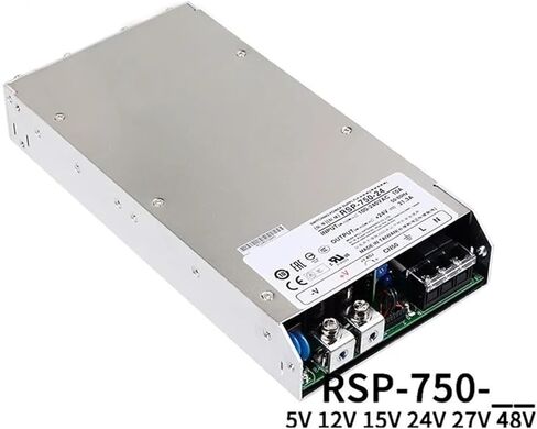 RSP-750 Series RSP-750-12 RSP-750-24 RSP-750-48 Switching Power Supply 24V/5V/12V/15/27/48V Ultra-SHIN 55V High-Power (RSP-750-48) in Kuwait