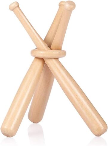 3 Pcs 150mm Mini Baseball Bats Unfinished Small Wooden Bats Wood Baseball Bats Baseball Softball Stand Display with Wooden Ring for Painting DIY Craft Projects in Saudi Arabia