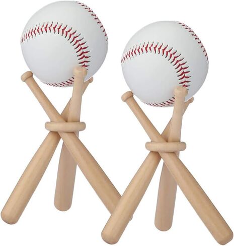 3 Pcs 150mm Mini Baseball Bats Unfinished Small Wooden Bats Wood Baseball Bats Baseball Softball Stand Display with Wooden Ring for Painting DIY Craft Projects in Saudi Arabia