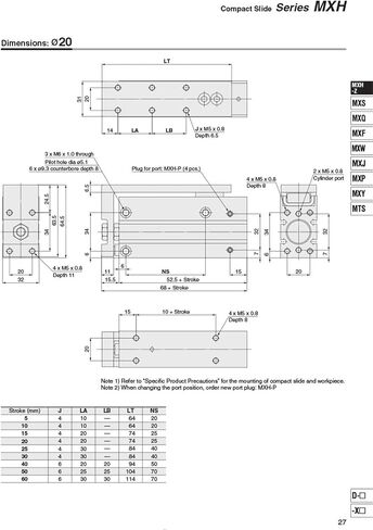لآلة القناع MXH MXH6 MXH10 MXH16 MXH20 CALIDE PNEUMATIC SLIDE MXH6-5 MXH6-10 MXH6-15 MXH6-20 MXH6-40 MXH6-50 HLH (MXH16 ، STORE 15MM) in Saudi Arabia