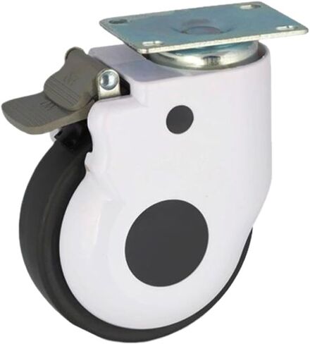1 4-inch Caster casing with Silent Brake(Flat) in Saudi Arabia