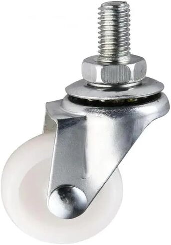 4 قطع/عجلات دفعات 1.25 بوصة بيضاء PP برغي عالمي العجلة M8 * 15 الأسنان نايلون عجلات متحركة مقاومة للارتداء in Kuwait