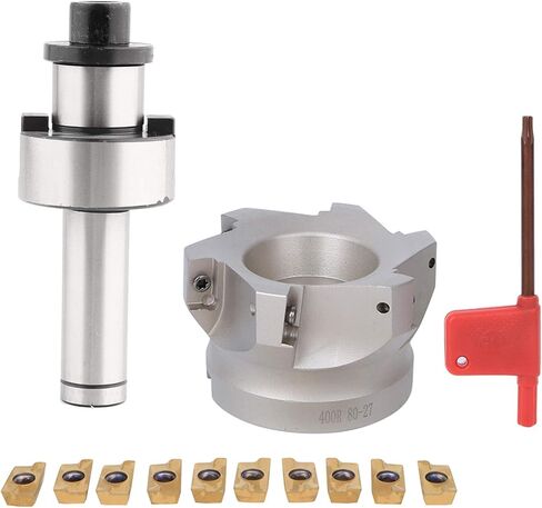 Router Bits, C20 FMB27 Collet Chuck Holder BAP400R‑80‑27‑6 Flute Cutter APMT1604 Milling Inserts Milling Cutter End Mills End Mill Bits with Collet (C20-FMB27+80 Cutter +1604APMT Cutter (6) in Saudi Arabia