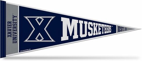 Rico Industries NCAA Xavier Musketeers Rally 12" x 30" Felt Wall Décor Pennant - Great for Home/Bed Room/Man Cave Décor in Saudi Arabia