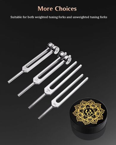 Tuning Forks Set- 128 Hz, 256 Hz, 512 Hz, Tuning Forks Perfect for Healing, Chakra, Sound Therapy, Keep Body, Mind and Spirit in Perfect Harmony in Kuwait