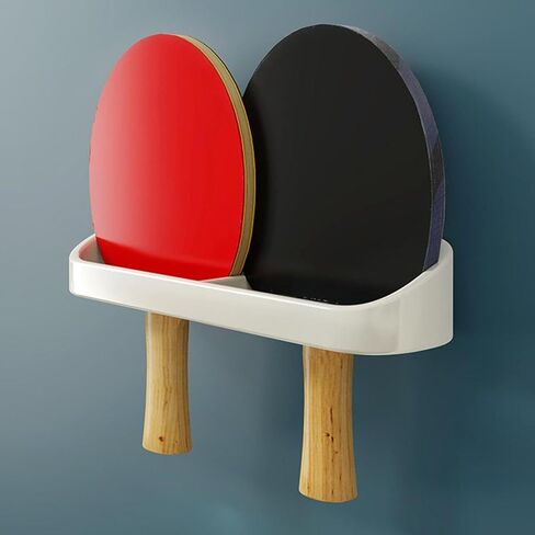 مكافآت مثبتة على الحائط رف Pingpong Paddles رف تخزين مع مربع الكرات شاشة عمودية محمولة أنيقة لمرآب غرفة اللعبة in Saudi Arabia