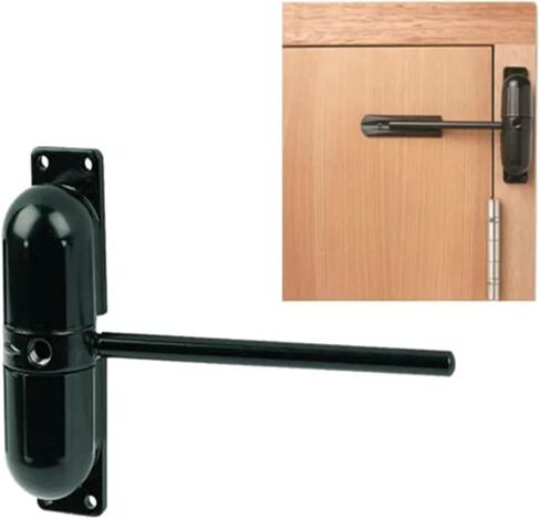 Black 20-70KG Zinc Alloy Adjustable Surface Mounted Automatic Spring Door Closer Door Hardware ZC013 1Pcs in Saudi Arabia