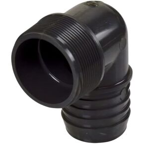 تركيب أنبوب PVC ، كوع 90 درجة ، الجدول 40 ، رمادي ، 1-1/4 بوصة إدراج شائكة × 1-1/4 بوصة mnpt in Kuwait