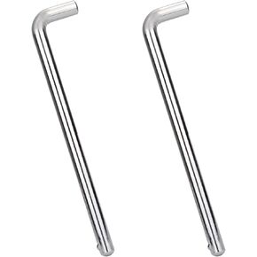2pcs L Shaped Weight Stack Pins, Carbon Steel 3/8in Diameter 6in Loading Pin Tensile Weight Stack Extender Pin Weight Machine Selector Rod Perfect Fitness Equipment Accessories in Saudi Arabia