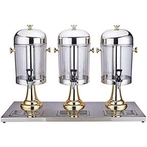 TIST Beer Drinks Dispenser Beer Dispenser, Beverage Dispenser with Faucet, Self-Service Restaurant Milk Bucket 24L (Color: Gold, Size: 86x35x5) Home Bar Cask Ale Dispenser(Gold) in Kuwait