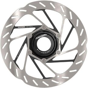 SRAM HS2 Disc Brake Rotor - 180mm, Center Lock, Rounded, Silver/Black in Saudi Arabia