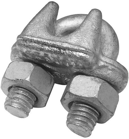 Prolinemax 10 PC 1/2 "Marine Golvanized Drop Forged Wire Clamp Clamp Clamp in Kuwait